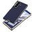 GKK For Samsung Galaxy Z Fold7 5G Case Electroplated PC + PU Phone Cover with Tempered Glass Front Film - Midnight Green - 3