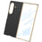 GKK For Samsung Galaxy Z Fold7 5G Case Electroplated PC + PU Phone Cover with Tempered Glass Front Film - Midnight Green - 4