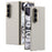 GKK For Samsung Galaxy Z Fold6 5G Case Electroplated PC + PU Phone Cover with Tempered Glass Front Film - Titanium Grey - 1