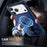 For iPhone 17 Pro Magnetic Case TPU + PC Shockproof Phone Cover with Dual Hole Kickstand - Blue - 2