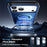 For iPhone 17 Pro Magnetic Case TPU + PC Shockproof Phone Cover with Dual Hole Kickstand - Blue - 3
