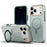 For iPhone 17 Pro Magnetic Case with Kickstand TPU + PC Shockproof Phone Cover - Mint Green - 2