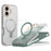 For iPhone 17 Magnetic Case with Kickstand TPU + PC Shockproof Phone Cover - Mint Green - 4