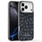 DUX DUCIS Moro Series For iPhone 17 Pro Max Case Compatible with MagSafe UV Pattern Leather + PC + TPU Phone Cover - Black - 1
