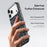 DUX DUCIS Moro Series For iPhone 17 Pro Max Case Compatible with MagSafe UV Pattern Leather + PC + TPU Phone Cover - Black - 6