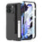 GKK For Google Pixel 10 Pro Fold Case with Stylus / Kickstand Magnetic Hinge Protection PC Phone Cover with Tempered Glass Film - Black - 1