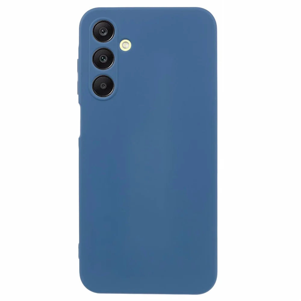 AMORUS For Samsung Galaxy A15 4G / 5G Case Precise Cutouts TPU Fiber Lining Shockproof Phone Cover - Sapphire - 1
