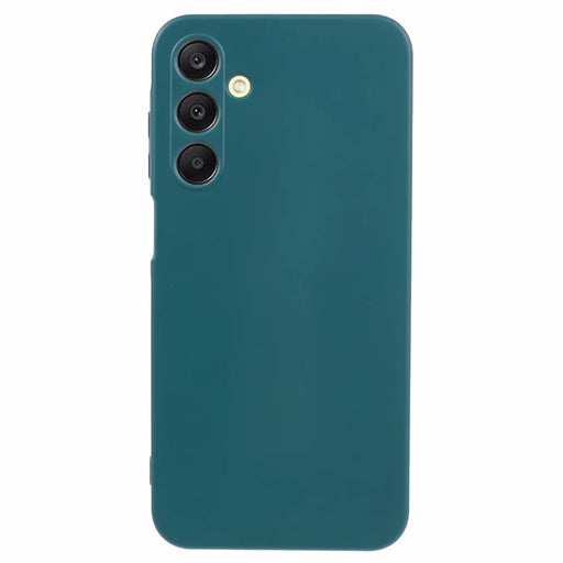 AMORUS For Samsung Galaxy A25 5G (Global) (161mm) Case Precise Cutouts TPU Fiber Lining Shockproof Phone Cover - Army Green - 1