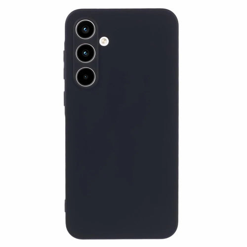 AMORUS For Samsung Galaxy A55 5G Case Precise Cutouts TPU Fiber Lining Shockproof Phone Cover - Black - 1