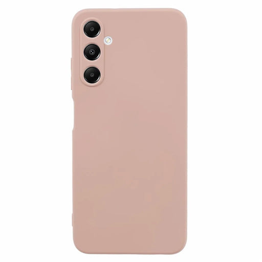 AMORUS For Samsung Galaxy A05s 4G Case Precise Cutouts TPU Fiber Lining Shockproof Phone Cover - Pink - 1