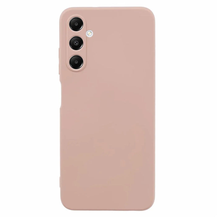 AMORUS For Samsung Galaxy A05s 4G Case Precise Cutouts TPU Fiber Lining Shockproof Phone Cover - Pink - 1