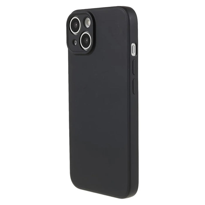 AMORUS For iPhone 15 Case Precise Cutouts TPU Fiber Lining Shockproof Phone Cover - Black - 1