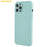 AMORUS For iPhone 12 Pro Max Case Precise Cutouts TPU Fiber Lining Shockproof Phone Cover - Baby Blue - 3