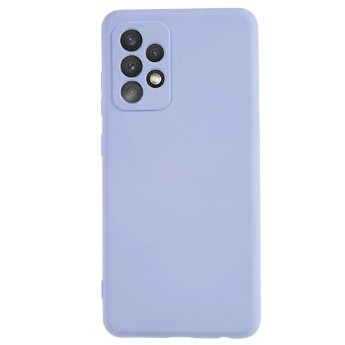 AMORUS For Samsung Galaxy A52 4G / 5G / A52s 5G Case Precise Cutouts TPU Fiber Lining Shockproof Phone Cover - Light Purple - 1