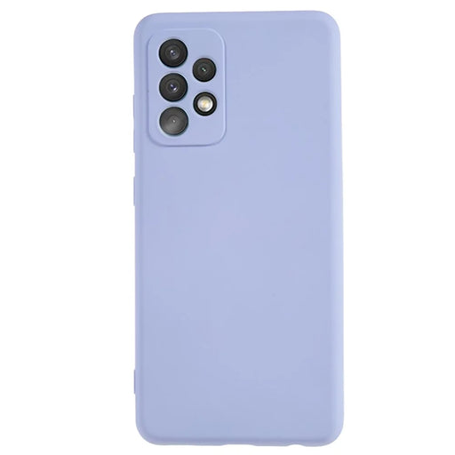 AMORUS For Samsung Galaxy A52 4G / 5G / A52s 5G Case Precise Cutouts TPU Fiber Lining Shockproof Phone Cover - Light Purple - 1