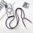 For iPhone 17 Case Compatible with MagSafe Electroplating TPU Phone Cover with Long Lanyard - Purple - 1