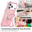 For iPhone 17 Pro Case Compatible with MagSafe Matte Kickstand Hybrid Phone Cover Small Wavy Edge - Pink - 6