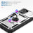 For iPhone 17 Case TPU + PC Slide Camshield Kickstand Phone Cover - White - 2