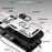 For iPhone 17 Case TPU + PC Slide Camshield Kickstand Phone Cover - White - 4