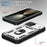 For iPhone 17 Case TPU + PC Slide Camshield Kickstand Phone Cover - White - 5