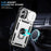 For iPhone 17 Case TPU + PC Slide Camshield Kickstand Phone Cover - White - 6