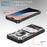 For iPhone 17 Pro Case TPU + PC Slide Camshield Kickstand Phone Cover - White - 5