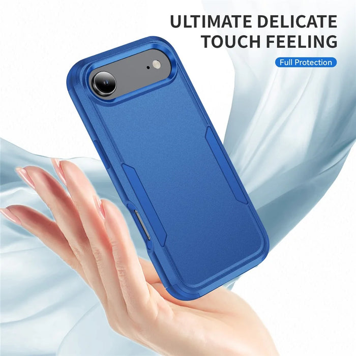 For iPhone Air Case 3 in 1 Shockproof TPU PC Phone Cover - Sapphire - 2