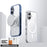 For iPhone 17 Case Compatible with MagSafe TPU + PC Clear Phone Back Cover - Transparent - 5