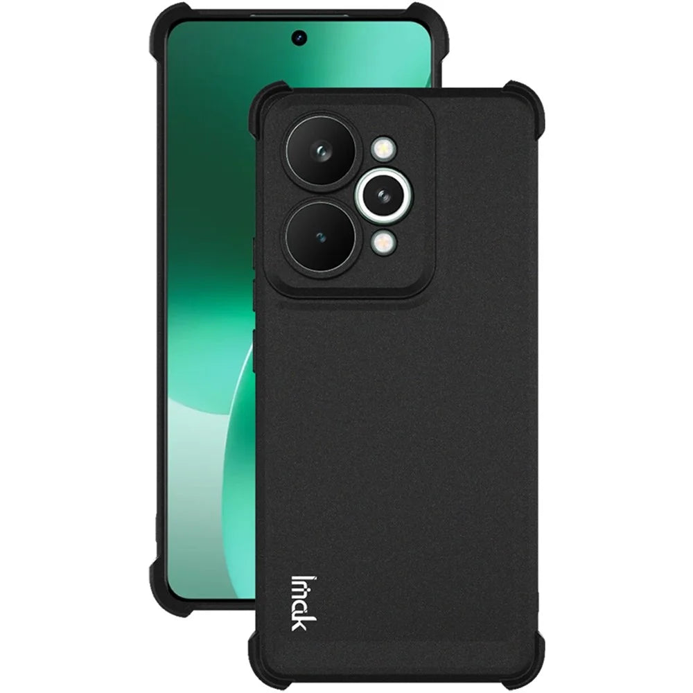 IMAK For Realme 15 Pro 5G Case TPU Phone Cover Airbag Shockproof Protection - Matte Black - 2