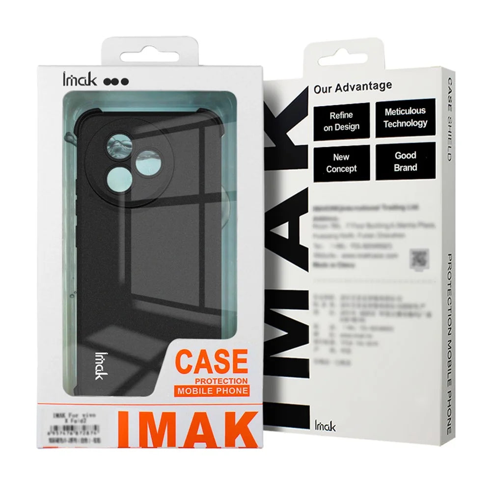 IMAK For Realme 15 Pro 5G Case TPU Phone Cover Airbag Shockproof Protection - Matte Black - 7