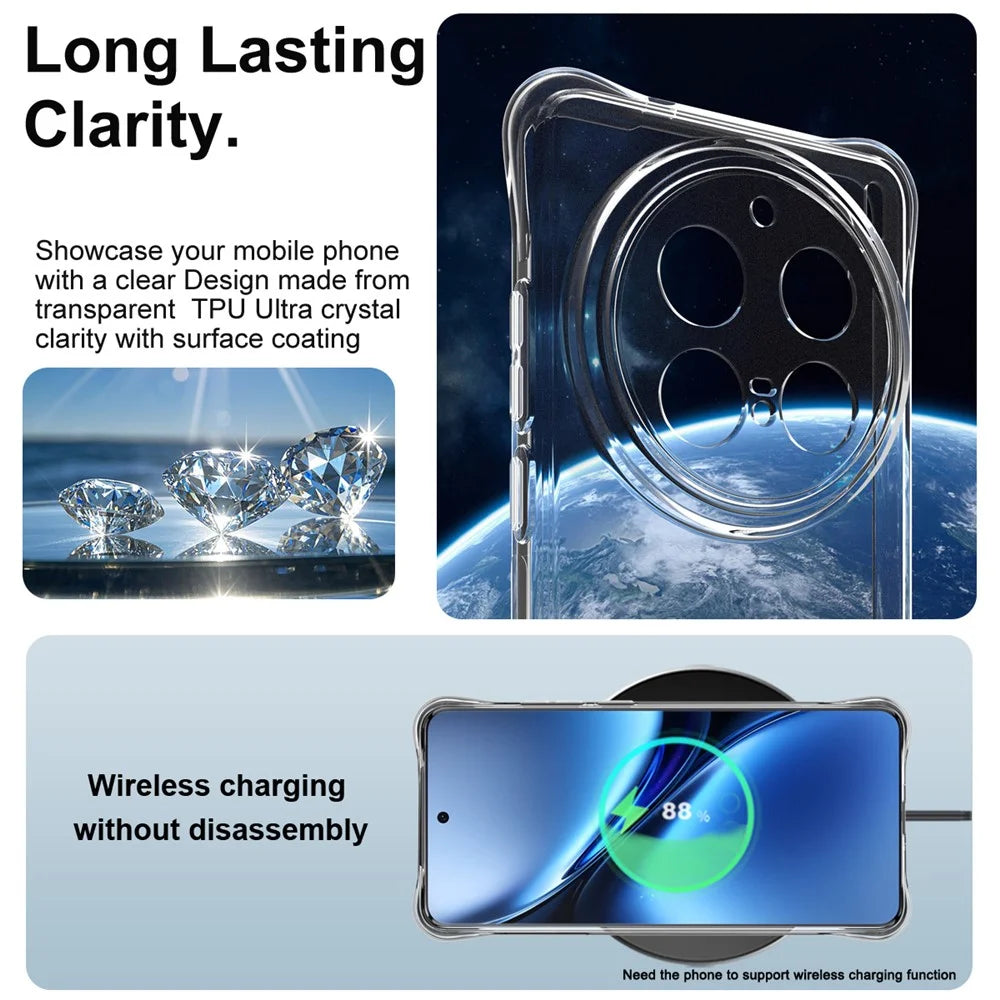 IMAK For vivo X200 Pro 5G Case TPU Phone Cover Airbag Shockproof Protection - Transparent - 6
