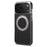 For iPhone 17 Pro Kickstand Case Genuine Cow Leather Back Cover Compatible with MagSafe - Black - 1
