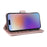 For iPhone 17 Case with Shoulder  /  Wrist Strap Leather Phone Cover Stand Wallet - Pink - 5