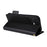For iPhone 17 Case with Wrist Strap Litchi Texture PU Leather Wallet Phone Cover - Black - 3