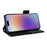For iPhone 17 Case with Wrist Strap Litchi Texture PU Leather Wallet Phone Cover - Black - 4
