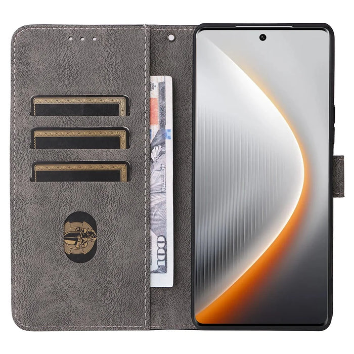 For TECNO Pova Curve 5G LJ8k Case Wallet RFID Blocking PU Leather Phone Cover Stand with Strap - Black - 2