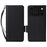 For iPhone 18 Pro Max / 17 Pro Max Case with Wrist Strap Litchi Texture PU Leather Wallet Phone Cover - Black - 1