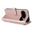 For Google Pixel 10 Pro XL Case with Shoulder  /  Wrist Strap Leather Phone Cover Stand Wallet - Pink - 6