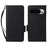 For Google Pixel 10 Pro XL Case with Wrist Strap Litchi Texture PU Leather Wallet Phone Cover - Black - 1