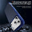 For iPhone 17 Pro Case Carbon Fiber Texture PC + TPU Phone Cover Compatible with MagSafe - Blue - 4