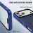 For iPhone 17 Pro Case Carbon Fiber Texture PC + TPU Phone Cover Compatible with MagSafe - Blue - 6