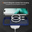 For iPhone 17 Pro Case Carbon Fiber Texture PC + TPU Phone Cover Compatible with MagSafe - Blue - 7