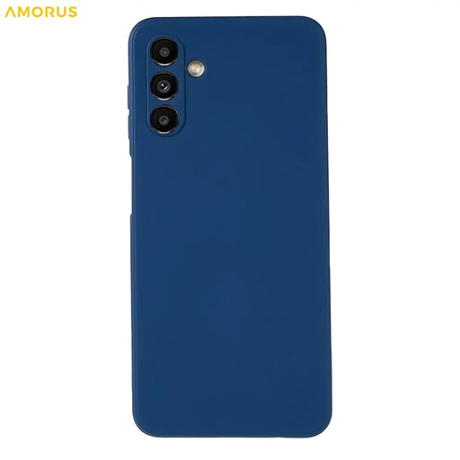 AMORUS For Samsung Galaxy A13 5G Case Precise Cutouts TPU Fiber Lining Shockproof Phone Cover - Sapphire - 1