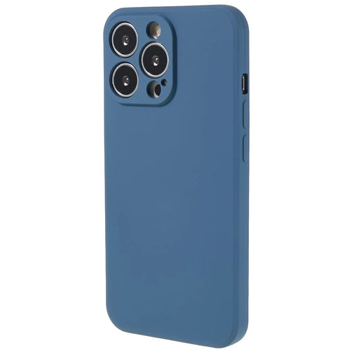 AMORUS For iPhone 13 Pro Max Case Precise Cutouts TPU Fiber Lining Shockproof Phone Cover - Sapphire - 1