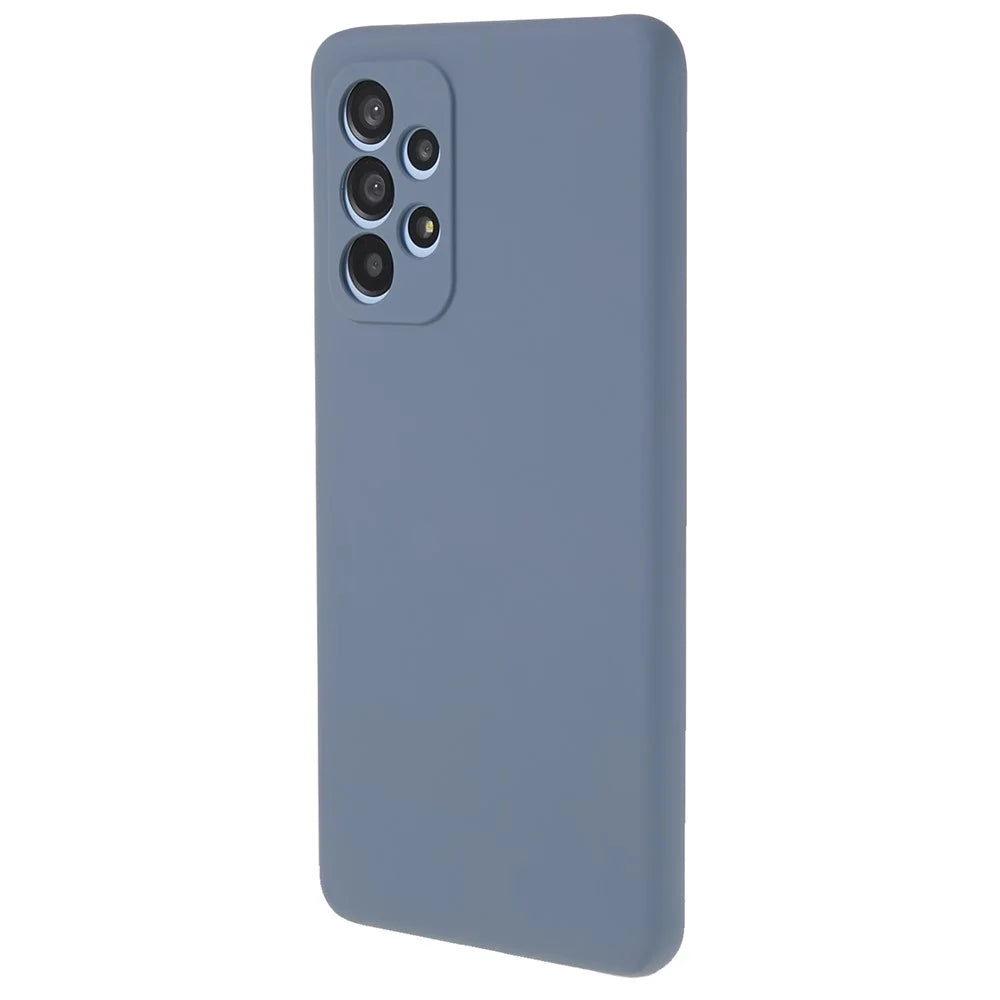 AMORUS For Samsung Galaxy A53 5G Case Precise Cutouts TPU Fiber Lining Shockproof Phone Cover - Lavender Grey - 1