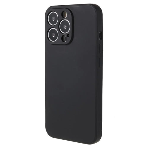 AMORUS For iPhone 13 Pro Case Precise Cutouts TPU Fiber Lining Shockproof Phone Cover - Black - 1