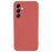 AMORUS For Samsung Galaxy A14 5G / 4G Case Precise Cutouts TPU Fiber Lining Shockproof Phone Cover - Hawthorn Red - 1