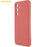 AMORUS For Samsung Galaxy A14 5G / 4G Case Precise Cutouts TPU Fiber Lining Shockproof Phone Cover - Hawthorn Red - 3