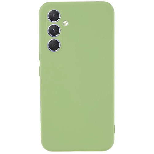 AMORUS For Samsung Galaxy A54 5G Case Precise Cutouts TPU Fiber Lining Shockproof Phone Cover - Matcha Green - 1