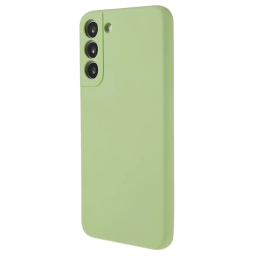 AMORUS For Samsung Galaxy S22 5G Case Precise Cutouts TPU Fiber Lining Shockproof Phone Cover - Matcha Green - 1